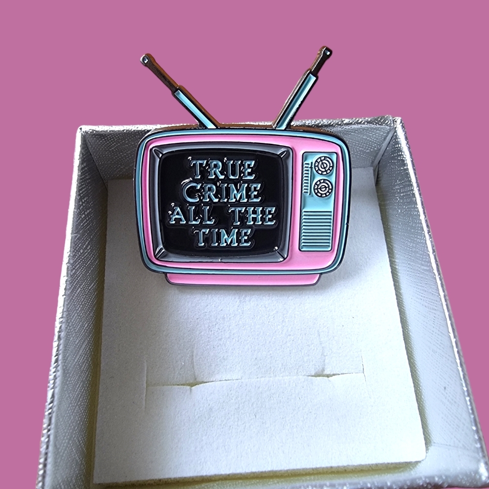🌟2/$30 Sale!Mix & Match🌟 True Crime All The Time Retro Television Enamel Pin